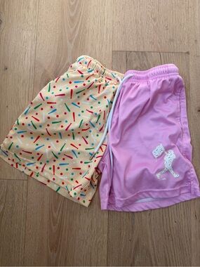Baseballism Shorts — Pink & Yellow Sprinkle